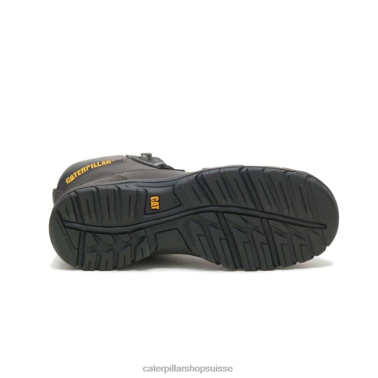 Caterpillar botte de travail à embout composite imperméable à la résorption noir femmes 0T2P8267 | bottes de travail