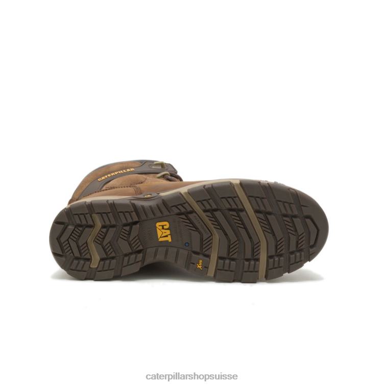 Caterpillar botte de travail en composite de carbone thinsulate étanche pour excavatrice superlite marron foncé femmes 0T2P8283 | bottes de travail