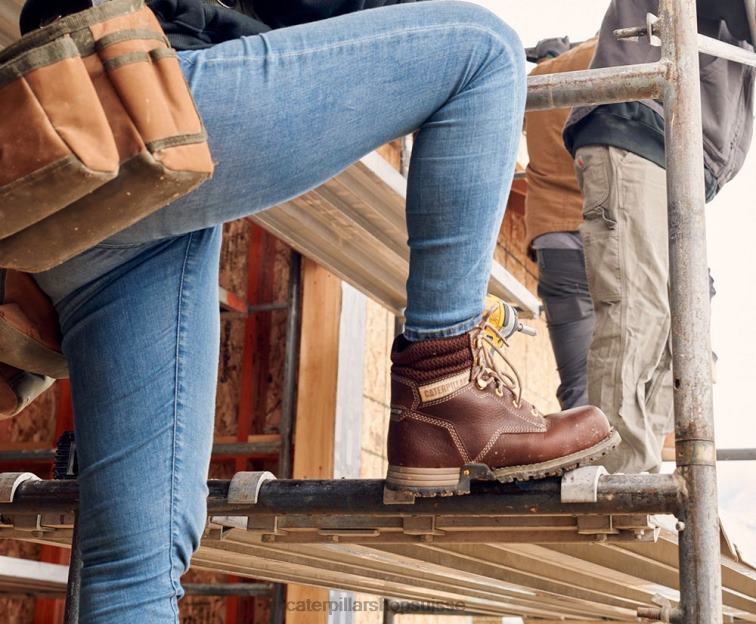 Caterpillar botte de travail paisley 6\" à embout d\'acier fauve femmes 0T2P8279 | bottes de travail