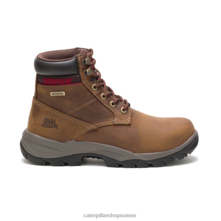 Caterpillar botte de travail étanche dryverse 6" Beige foncé femmes 0T2P8302 | bottes de travail