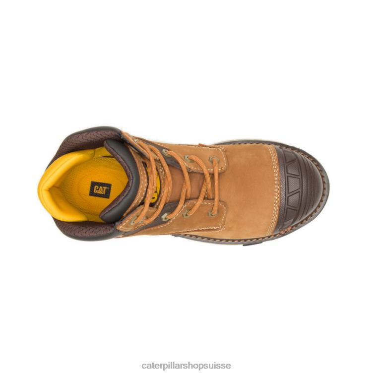 Caterpillar excavatrice superlite botte de travail en composite de carbone imperméable à l\'eau brun soudan femmes 0T2P8268 | bottes de travail