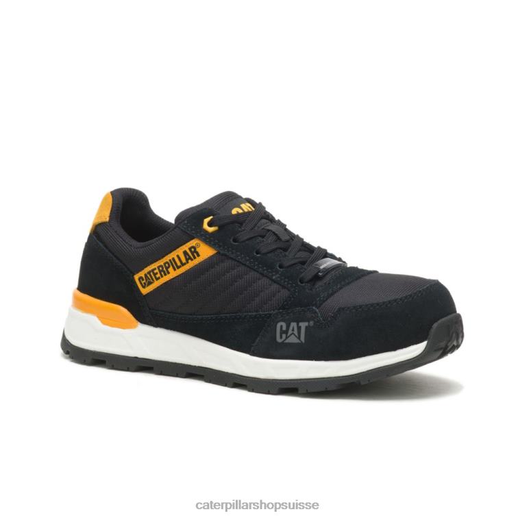 Caterpillar chaussure de travail Venward à bout composite noir/chat jaune femmes 0T2P8294 | chaussures de travail