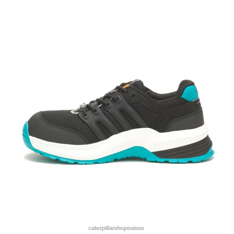 Caterpillar chaussure de travail à embout composite Streamline 2.0 noir/bleu sarcelle femmes 0T2P8299 | chaussures de travail