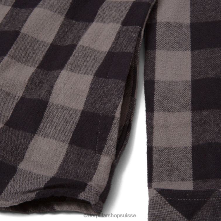 Caterpillar chemise épaisse à carreaux buffalo noir femmes 0T2P8317 | hauts et vêtements d\'extérieur