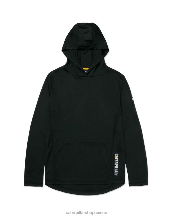 Caterpillar sweat à capuche léger coolmax noir femmes 0T2P8323 | hauts et vêtements d'extérieur