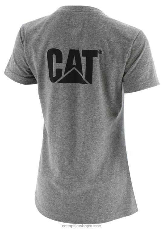 Caterpillar t-shirt de marque gris femmes 0T2P8310 | hauts et vêtements d\'extérieur