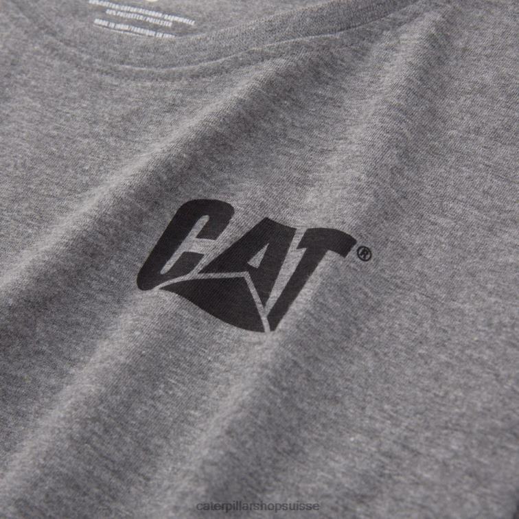 Caterpillar t-shirt de marque gris femmes 0T2P8310 | hauts et vêtements d\'extérieur