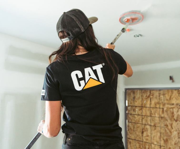 Caterpillar t-shirt de marque noir femmes 0T2P8311 | hauts et vêtements d\'extérieur