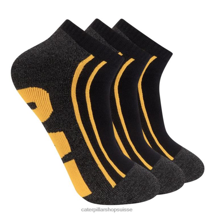 Caterpillar demi-coussin quart de chaussette lot de 3 noir Hommes 0T2P8260 | chaussette