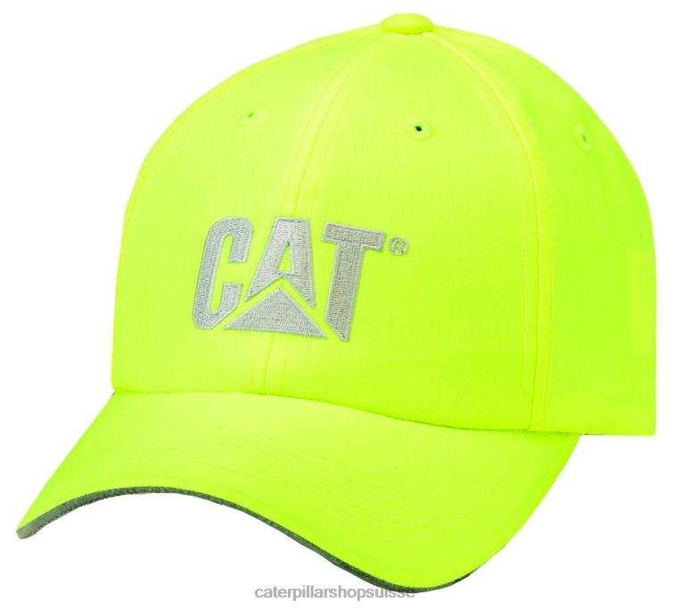 Caterpillar casquette de marque haute visibilité jaune vif Hommes 0T2P8252 | chapeau