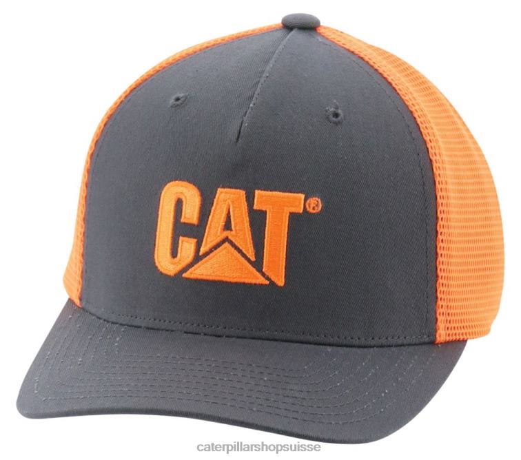 Caterpillar casquette en filet haute visibilité orange haute visibilité Hommes 0T2P8254 | chapeau