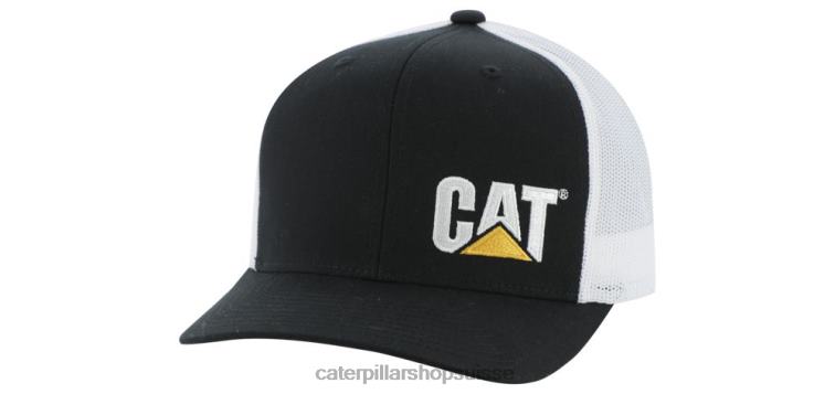 Caterpillar chapeau de camionneur de marque de chat noir Hommes 0T2P8256 | chapeau