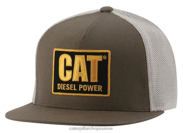 Caterpillar plafond de facture plate de puissance diesel terre sombre Hommes 0T2P8249 | chapeau