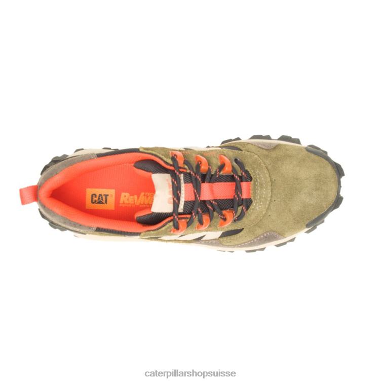 Caterpillar chaussure bêta intrus olive foncé Hommes 0T2P8143 | baskets épaisses décontractées