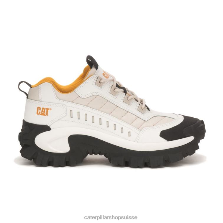 Caterpillar chaussure d'intrus blanc brillant/bouleau Hommes 0T2P8137 | baskets épaisses décontractées