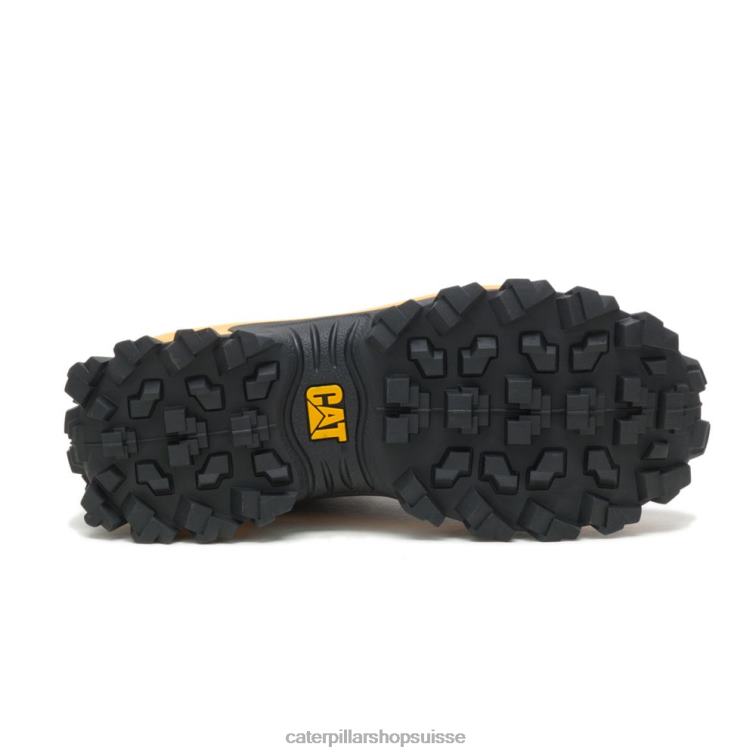 Caterpillar chaussure d\'intrus noir/chat jaune Hommes 0T2P8132 | baskets épaisses décontractées