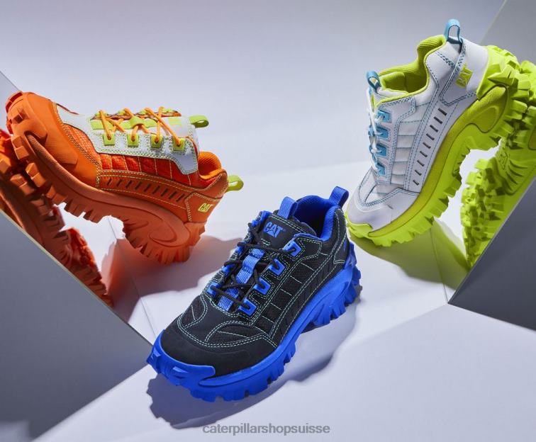 Caterpillar chaussure suralimentée intrus noir/bleu Hommes 0T2P8120 | baskets épaisses décontractées