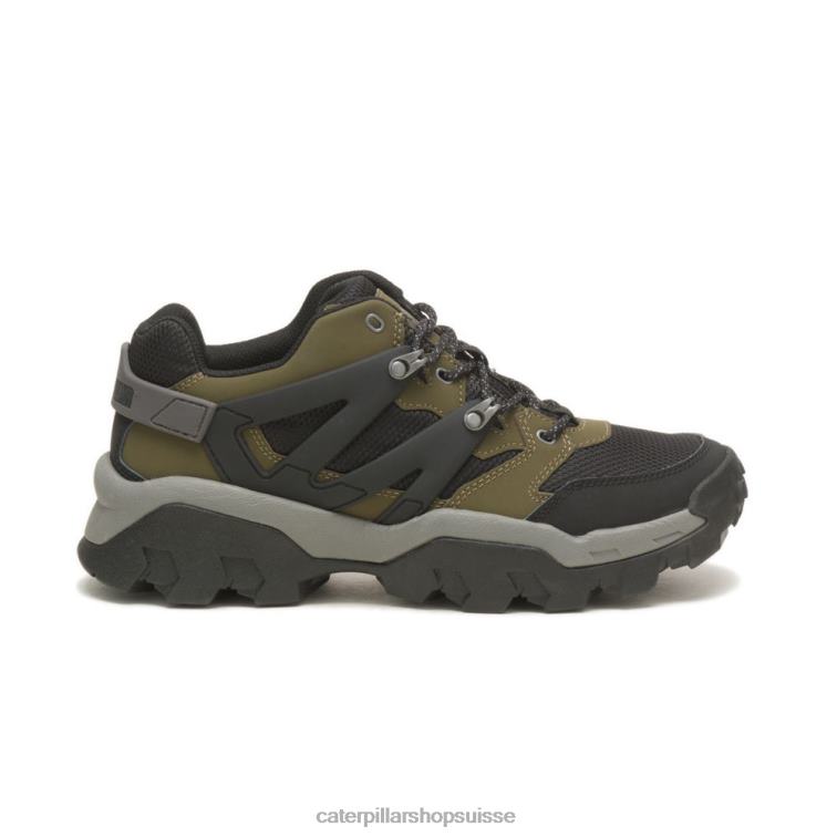 Caterpillar sneaker de réacteur olive foncé/noir Hommes 0T2P8159 | baskets épaisses décontractées