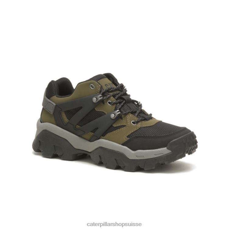 Caterpillar sneaker de réacteur olive foncé/noir Hommes 0T2P8159 | baskets épaisses décontractées
