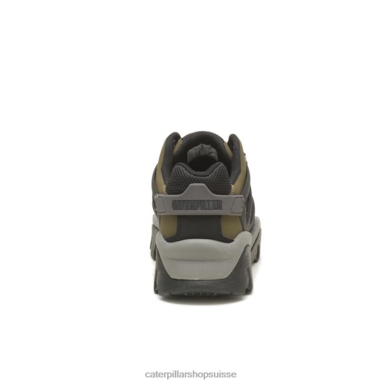 Caterpillar sneaker de réacteur olive foncé/noir Hommes 0T2P8159 | baskets épaisses décontractées