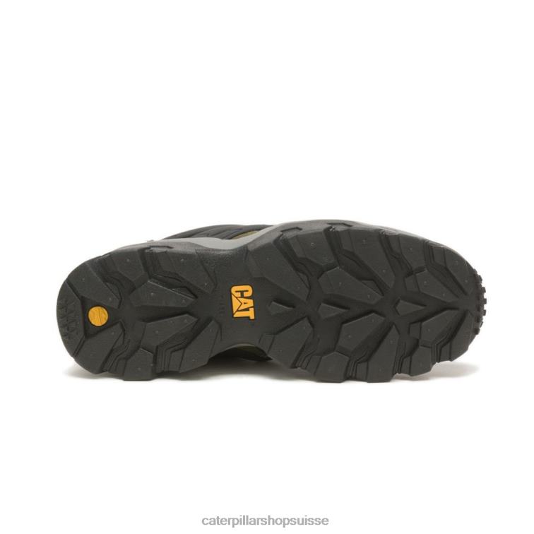 Caterpillar sneaker de réacteur olive foncé/noir Hommes 0T2P8159 | baskets épaisses décontractées