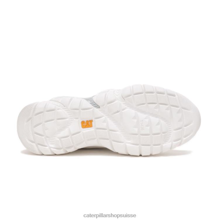 Caterpillar sneaker tempête de vapeur blanc brillant Hommes 0T2P8151 | baskets épaisses décontractées