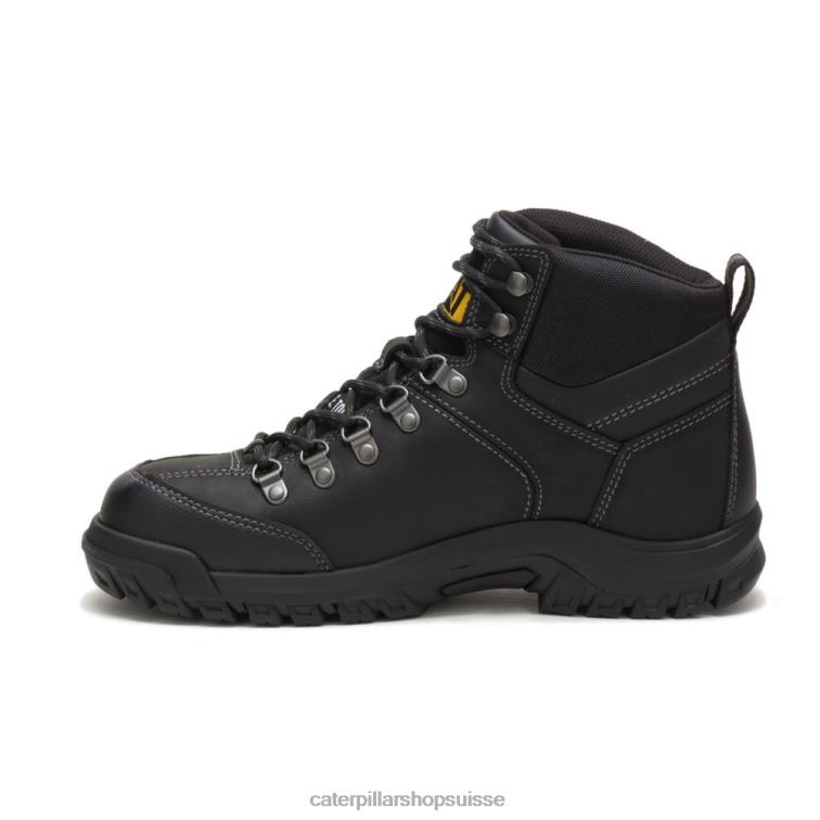Caterpillar Botte de travail à embout d\'acier imperméable à seuil noir Hommes 0T2P810 | bottes de travail