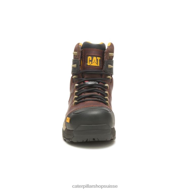 Caterpillar botte de protection en composite de carbone thinsulate imperméable pour chat frère brun Hommes 0T2P874 | bottes de travail