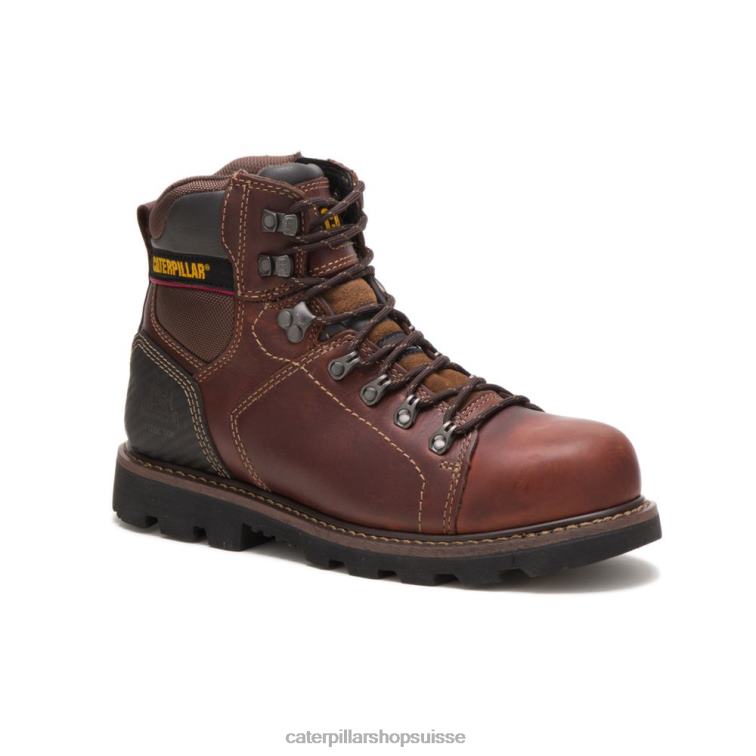 Caterpillar botte de travail alaska 2.0 à embout d\'acier brun Hommes 0T2P828 | bottes de travail