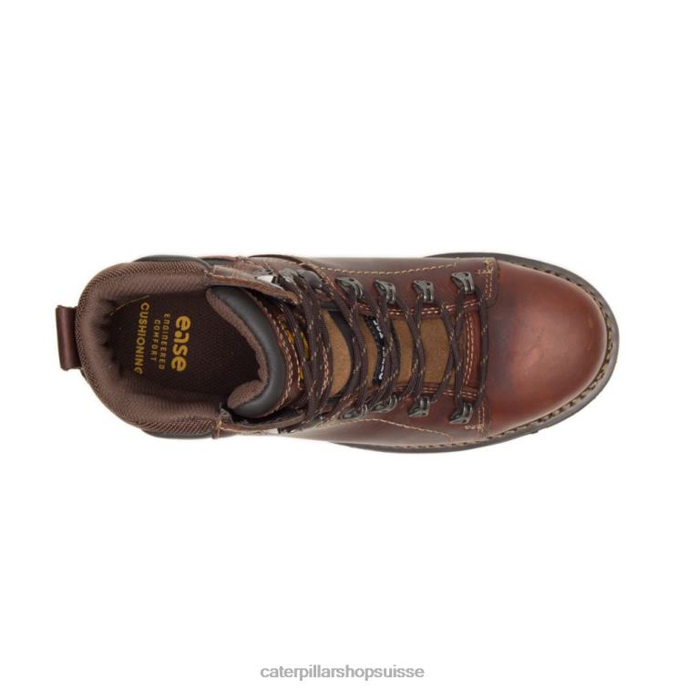 Caterpillar botte de travail alaska 2.0 à embout d\'acier brun Hommes 0T2P828 | bottes de travail