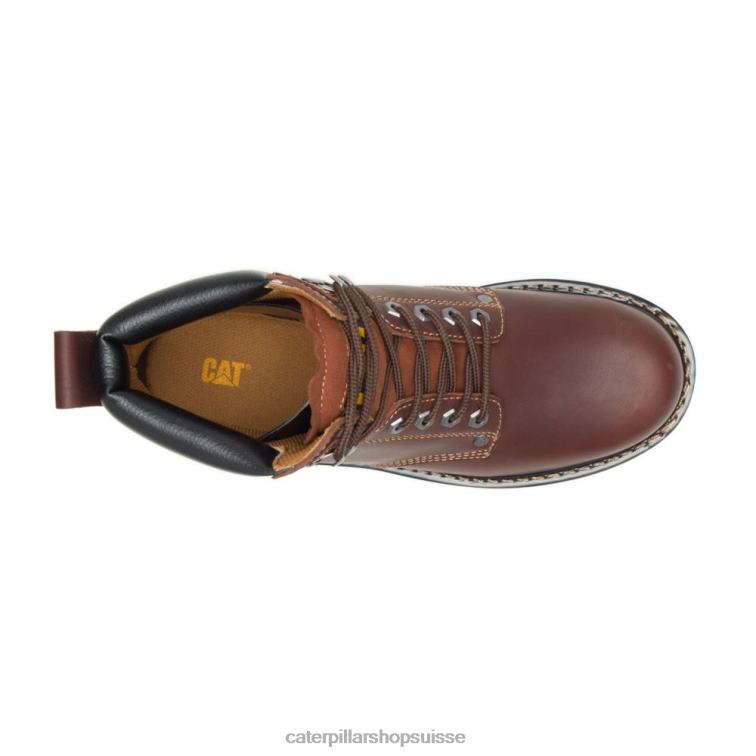 Caterpillar botte de travail du deuxième quart bronzer Hommes 0T2P814 | bottes de travail