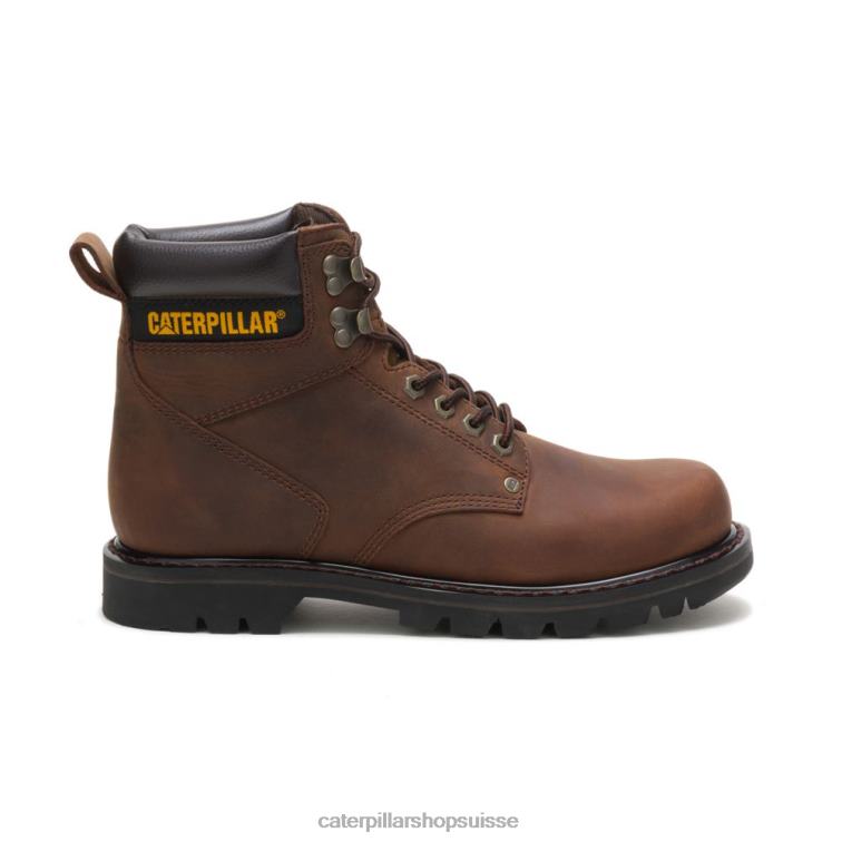 Caterpillar botte de travail du deuxième quart marron foncé Hommes 0T2P812 | bottes de travail