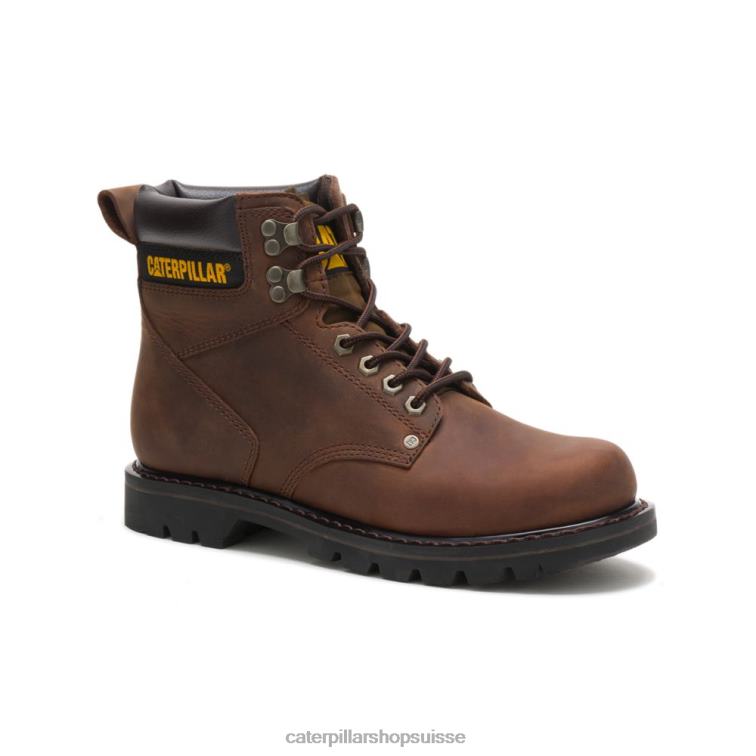 Caterpillar botte de travail du deuxième quart marron foncé Hommes 0T2P812 | bottes de travail