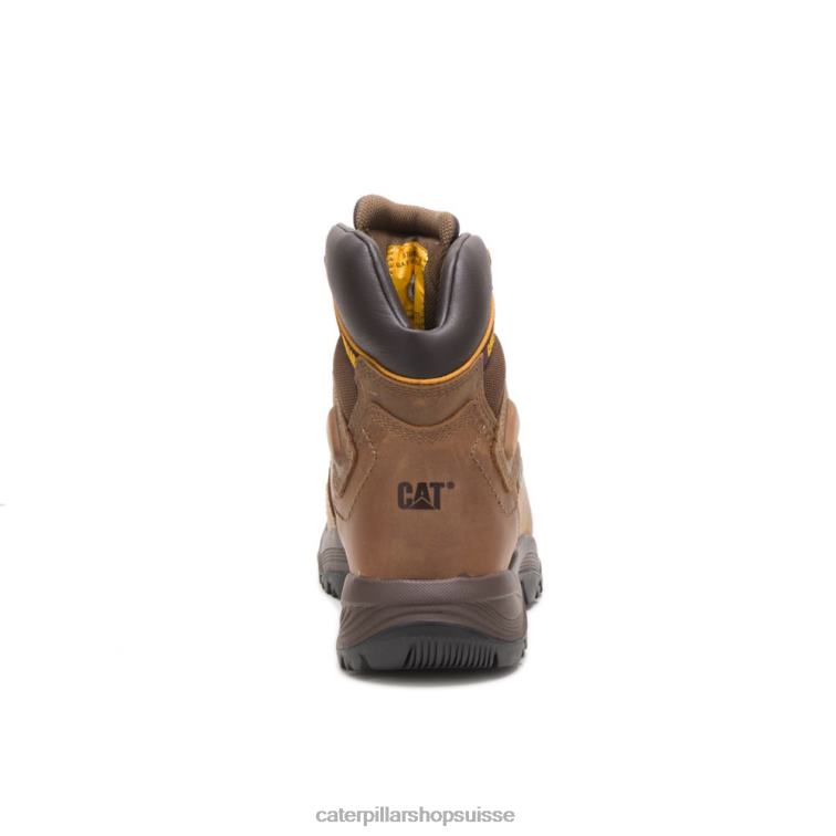 Caterpillar botte de travail à embout d\'acier Thinsulate hi imperméable de diagnostic Beige foncé Hommes 0T2P842 | bottes de travail