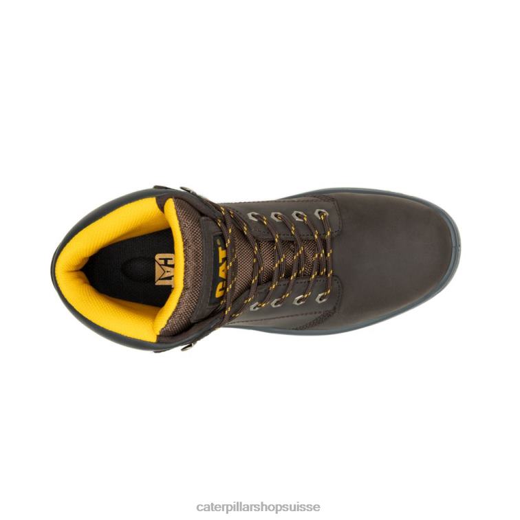 Caterpillar botte de travail à embout d\'acier brun Hommes 0T2P862 | bottes de travail