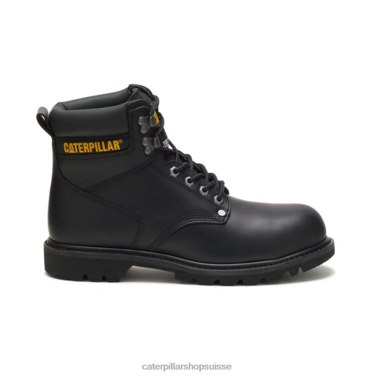 Caterpillar botte de travail à embout d'acier de deuxième quart de travail noir Hommes 0T2P817 | bottes de travail