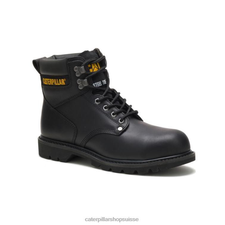 Caterpillar botte de travail à embout d\'acier de deuxième quart de travail noir Hommes 0T2P817 | bottes de travail