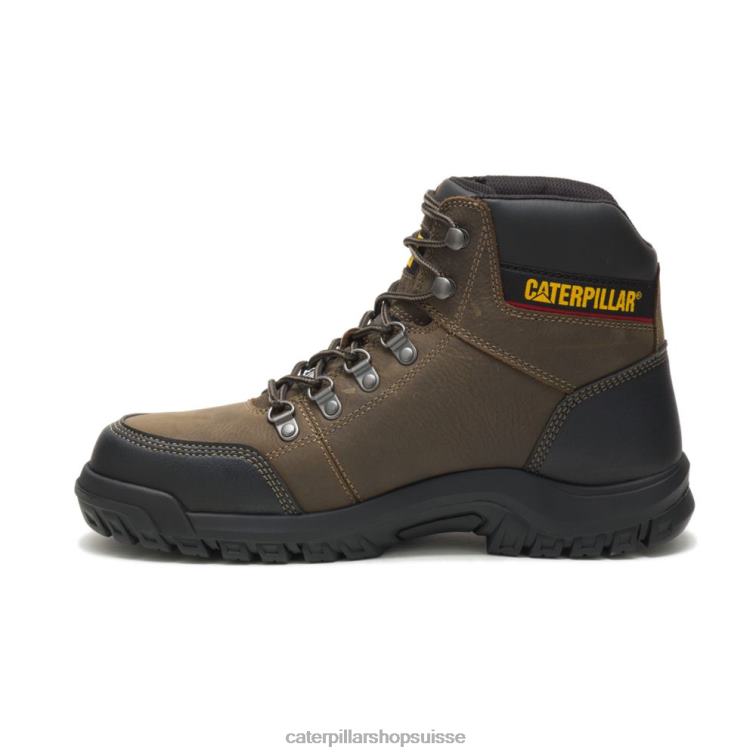 Caterpillar botte de travail à embout d\'acier gris mouette foncé Hommes 0T2P866 | bottes de travail