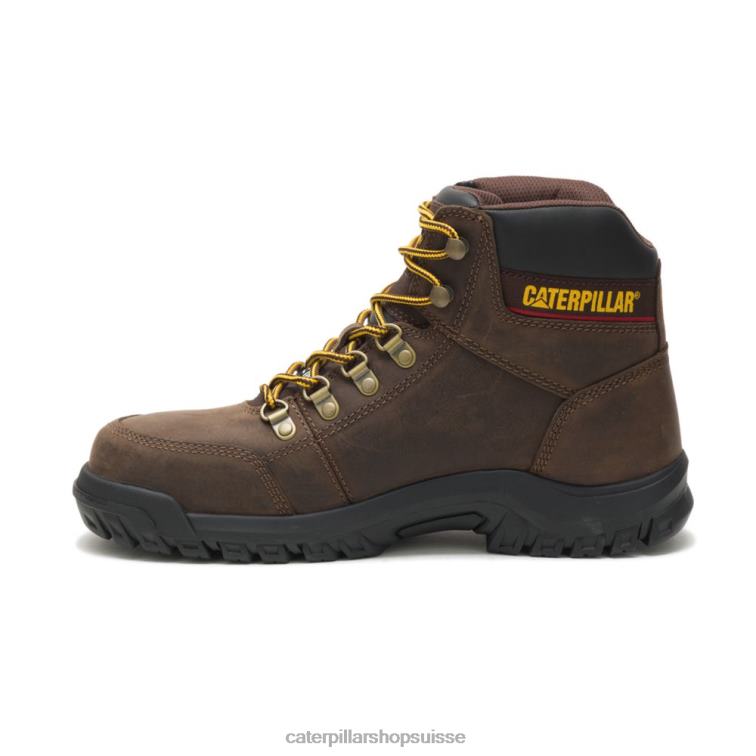 Caterpillar botte de travail à embout d\'acier phoque marron Hommes 0T2P863 | bottes de travail