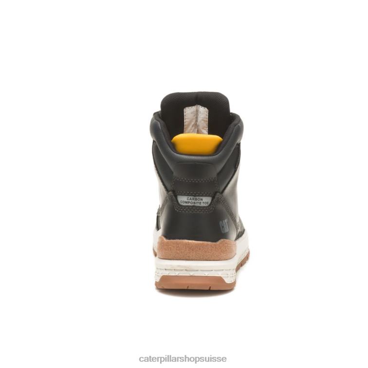Caterpillar botte de travail à embout en composite de carbone imperméable aux chocs noir Hommes 0T2P845 | bottes de travail