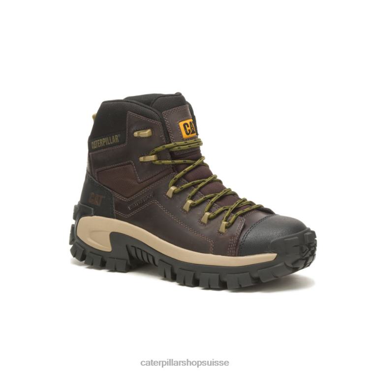 Caterpillar botte de travail en composite imperméable à l\'eau de randonnée de l\'envahisseur grain de café Hommes 0T2P82 | bottes de travail