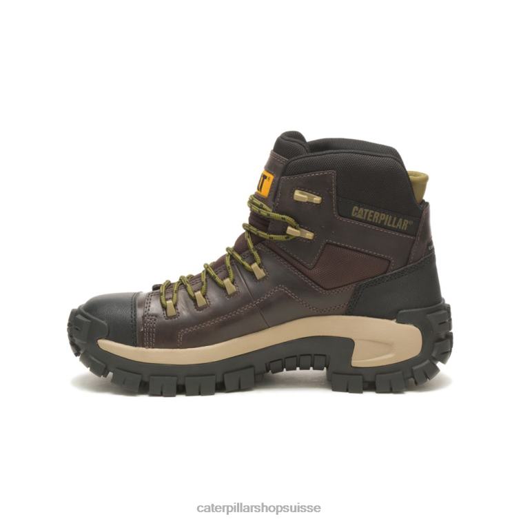 Caterpillar botte de travail en composite imperméable à l\'eau de randonnée de l\'envahisseur grain de café Hommes 0T2P82 | bottes de travail