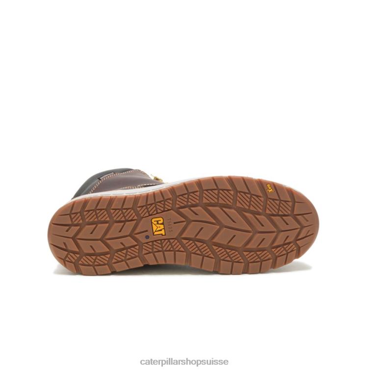 Caterpillar botte de travail imperméable aux chocs frère brun Hommes 0T2P857 | bottes de travail