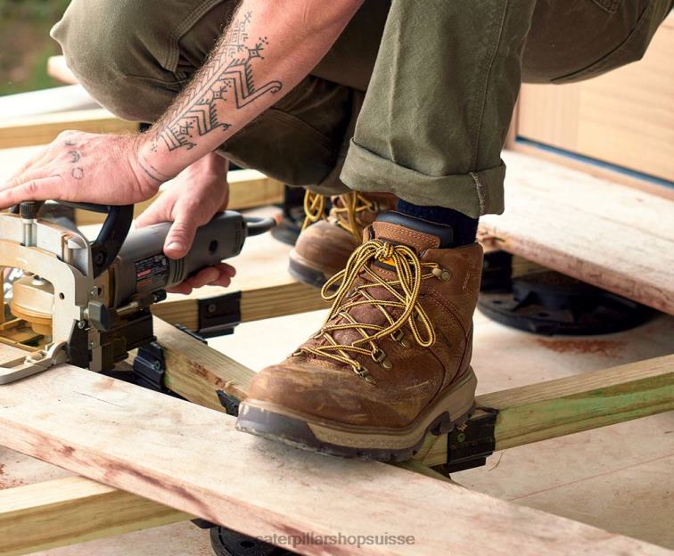 Caterpillar botte de travail imperméable à bout en alliage pour randonneur exposition pyramide Hommes 0T2P858 | bottes de travail