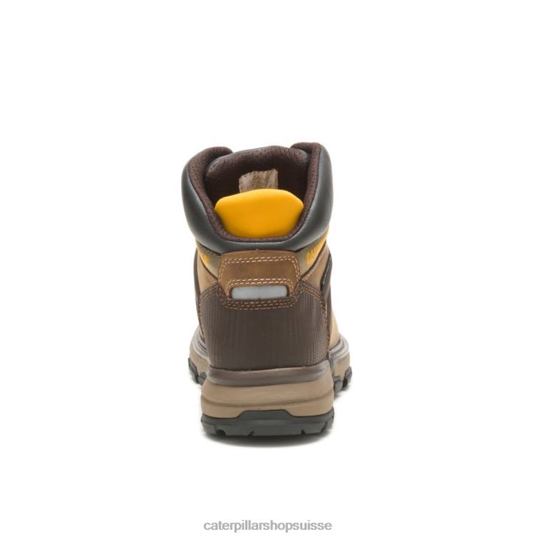 Caterpillar botte de travail imperméable à bout souple superlite pour excavatrice Beige foncé Hommes 0T2P859 | bottes de travail