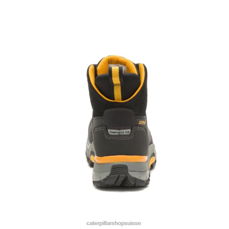 Caterpillar botte de travail imperméable à l\'eau avec nano-orteil noir Hommes 0T2P873 | bottes de travail