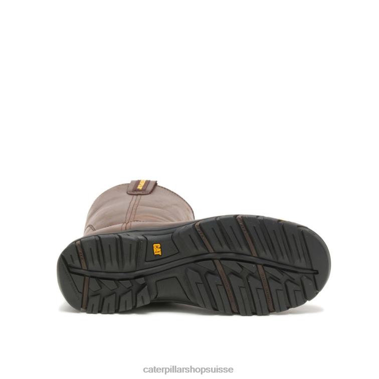 Caterpillar botte de travail à tirette marron d\'été Hommes 0T2P856 | bottes de travail