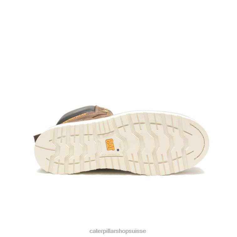 Caterpillar calibrer la botte de travail à embout d\'acier kaki Hommes 0T2P852 | bottes de travail