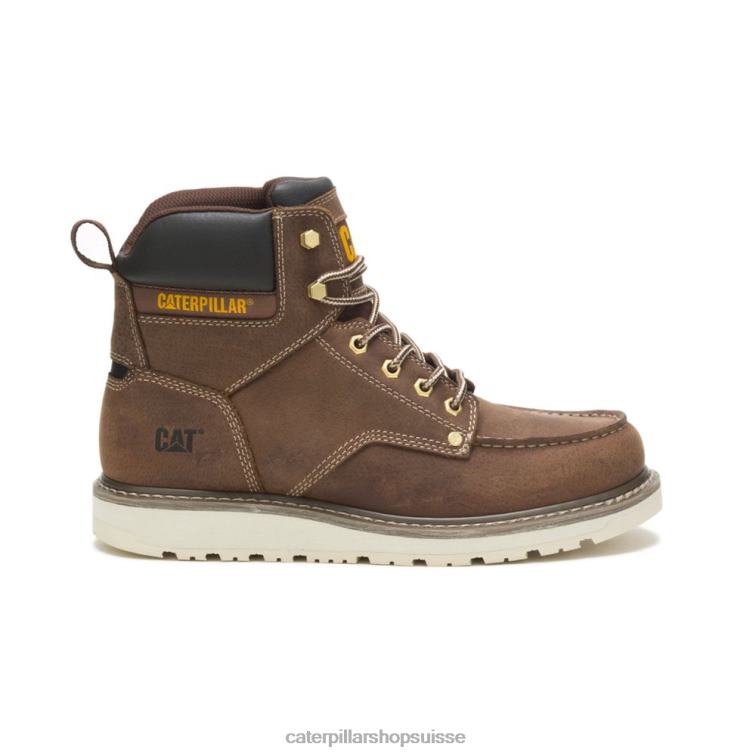 Caterpillar calibrer la botte de travail kaki Hommes 0T2P843 | bottes de travail