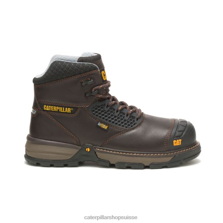 Caterpillar excavatrice superlite botte de travail à embout en composite de carbone cool marron foncé Hommes 0T2P847 | bottes de travail
